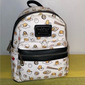 ❤️ OG Heart Logo Loungefly Sanrio Gudetama Lazy Egg Mini Backpack 🐣💛
